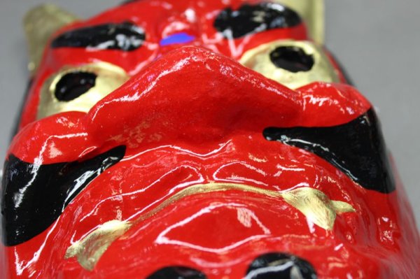 画像3: 赤鬼と青鬼のお面 2点セット(豆まきにも最適な本格派) (3)