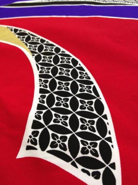 画像6: お祭り法被　人気ナンバー１　【束ね熨斗(のし)】金の箔加工　赤黒・水色紺 (6)