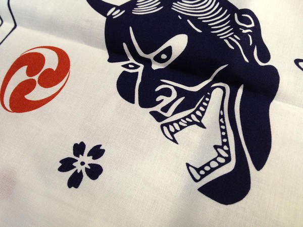 画像5: 鯉口シャツ【般若/白系】 M・L・LL・3L寸 大人用 男性女性兼用 白系 (5)