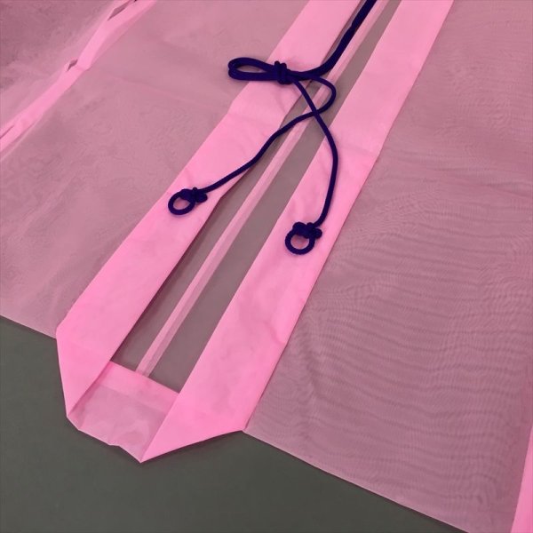 画像2: ナイロン紗上衣【素袍(すおう)風踊り衣裳】ピンク (2)