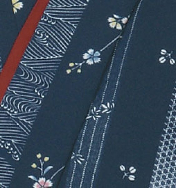 画像2: お取り寄せ商品　二部式着物【袷仕立】 小花ちらし (2)