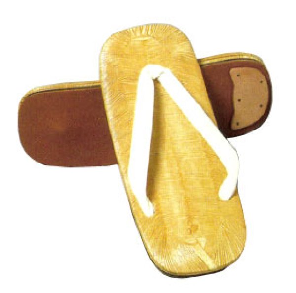 画像2: 【ライト底・ビニール表】雪駄　【白鼻緒と黒鼻緒がお選びいただけます】　Ｌ・ＬＬ寸 (2)