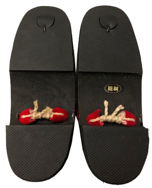 画像5: ゴム底下駄　鼻緒は選べる３色（赤鼻緒・黄鼻緒・緑鼻緒） s6061 s6062 s6063 (5)