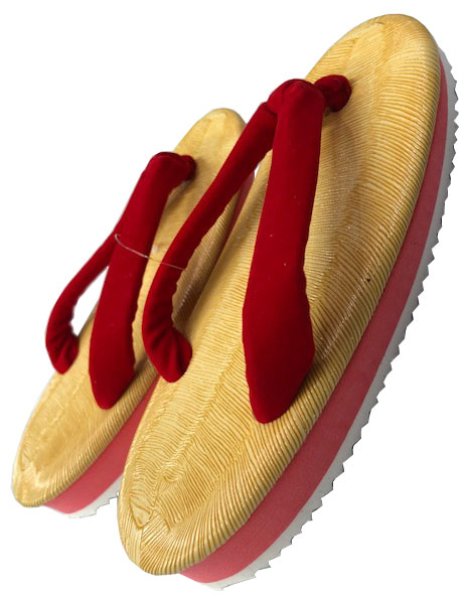 画像3: 【スポンジ底・ビニール表】子ども用草履　【赤鼻緒・青鼻緒・白鼻緒】　鼻緒は３色から、サイズは４サイズからお選びいただけます　s6067 s6068 s6069 (3)