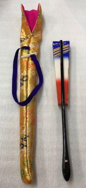 画像3: 金襴 舞扇入れ 9寸5分(約28.8cm)扇子箱なし舞扇子1本入れ用 (3)
