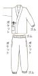 画像2: 女性用　久留米織作務衣【矢羽根】 (2)
