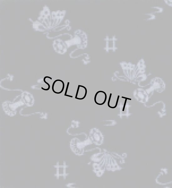 画像2: 染絣 二部式着物【単衣仕立】 井桁・鼓・蝶 (2)