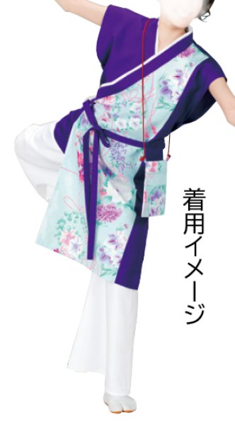 画像2: よさこい ツイルフレアパンツ 白 M・L寸 (2)