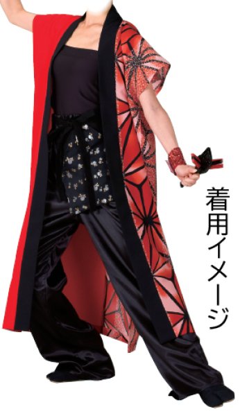 画像6: よさこい サテンストレートパンツ　黒・白・紫・シルバー　M・Ｌ寸　60609 60610 60611 60612 (6)