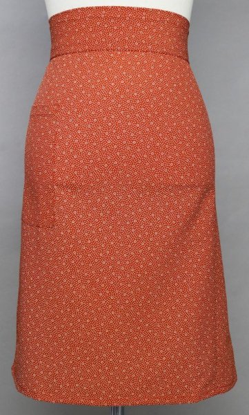 画像3: ロング丈前掛(エプロン) 小紋柄 (3)