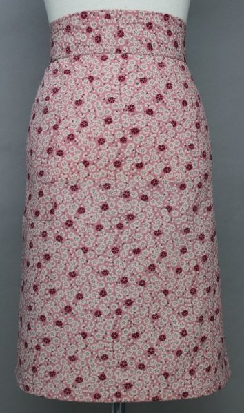 画像3: ロング丈前掛(エプロン) 本手染め小紋 (3)