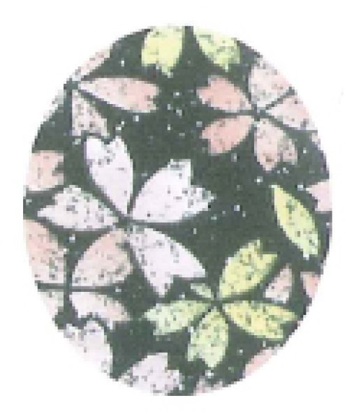 画像2: 作務衣・上着【満天桜・グリーン】M・L寸 (2)