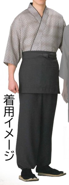 画像3: 和風パンツ【グレー】M・L・LL・3L寸 (3)