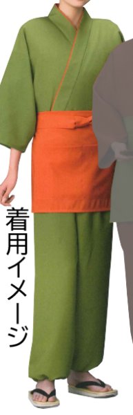 画像3: 和風パンツ【グリーン】M・L・LL・3L寸 (3)