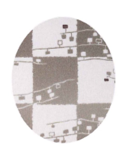 画像2: 作務衣・上着【市松和モダン・茶】M・L・LL・3L寸 (2)