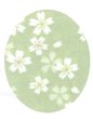 画像2: 茶衣着上下セット（スカートタイプ）【桜】Ｍ・Ｌ寸 (2)