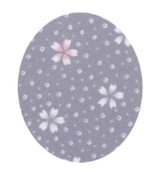 画像2: 茶衣着上下セット(スカートタイプ)【桜づくし】M・L寸 (2)