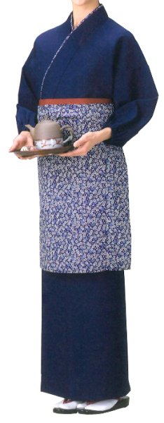 画像5: 茶衣着 上着【紺】M・L寸 (5)