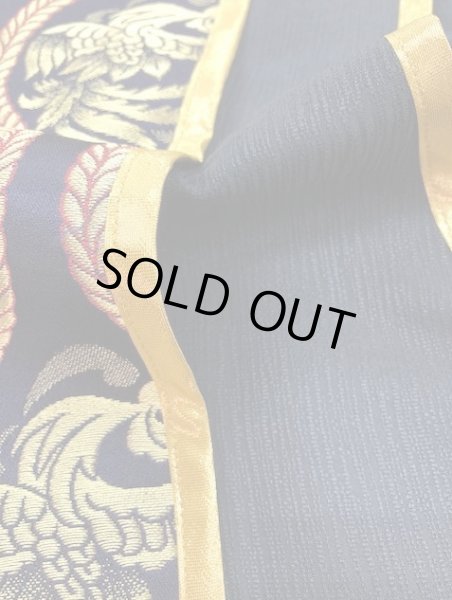 画像3: 単衣陣羽織　立湧に鳳凰（紺地） (3)