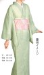 画像2: 【夏用　女仕立】駒絽着物　萩・ベージュ【受注生産品】 (2)