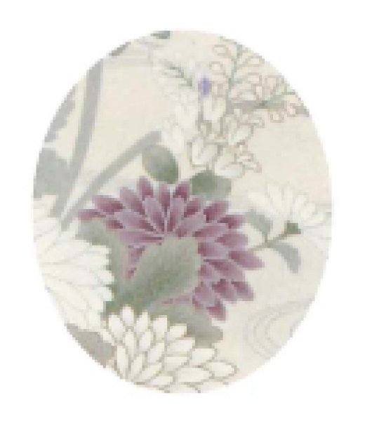 画像3: 【女単衣仕立】本手染め着物 菊に流水・生成り【受注生産品】 (3)