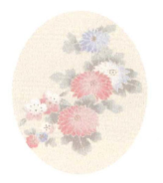 画像3: 【女単衣仕立】本手染め着物 和花小紋・クリーム【受注生産品】 (3)