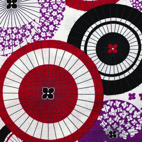 画像7: 鯉口シャツ【和柄尽くし/白地系】大人用 男性女性兼用 白系 (7)