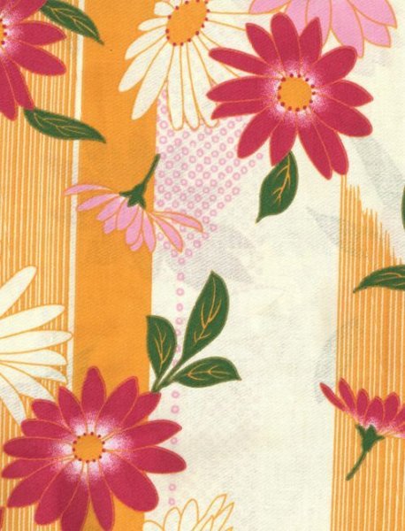 画像3: 【女性用柄】旅館用仕立て上がり人形袖浴衣 S・M・L・LL【恋占い】 (3)