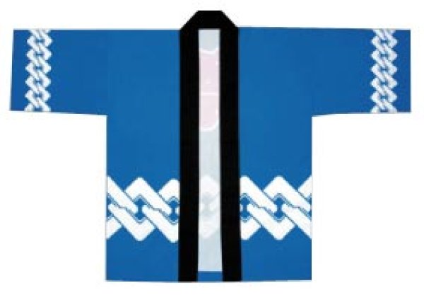 画像2: 子ども用お祭り法被 【吉原つなぎに祭】青 (2)