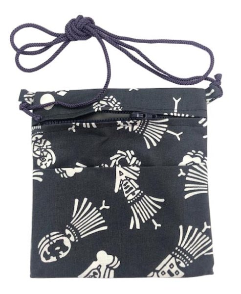 画像4: 小紋柄ポシェット【纏・紅葉・束ね熨斗・あられ】 s6453 s6454 s6455 s6456 s6457 s6458 s6459 s6460 (4)