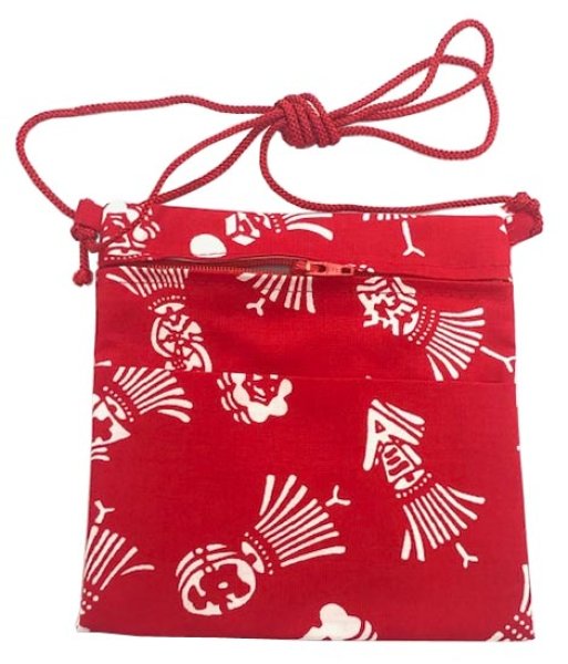 画像2: 小紋柄ポシェット【纏・紅葉・束ね熨斗・あられ】 s6453 s6454 s6455 s6456 s6457 s6458 s6459 s6460 (2)