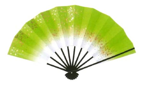 画像3: 舞扇(黒塗骨)9寸5分(約28.8cm) 銀河 舞扇箱なし (3)