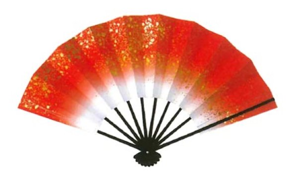 画像6: 舞扇(黒塗骨)9寸5分(約28.8cm) 銀河 舞扇箱なし (6)