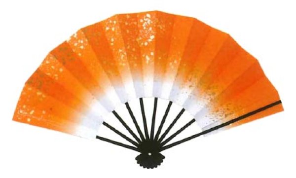 画像4: 舞扇(黒塗骨)9寸5分(約28.8cm) 銀河 舞扇箱なし (4)