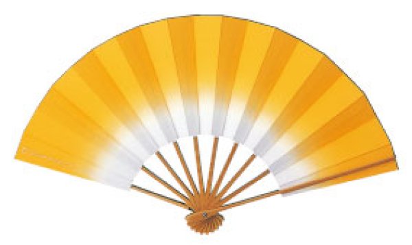 画像10: 舞扇 白竹骨 9寸5分(約28.8cm) あけぼの 扇子箱なし (10)