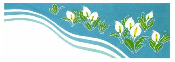 画像7: 踊り用 本染手拭い 【藤・桜・七草・菖蒲・菜の花・水芭蕉・朝顔・萩・コスモス】(1本単位) s5103 s5115 s5120 s5121 s5131 s5132 s5133 s5134 s5135 (7)