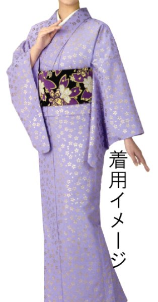画像10: 女物 仕立四寸帯【松葉・流線・桜】s4400 s4402 s4403 s4404 s4406 (10)