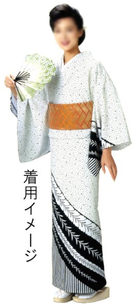 画像9: 女物 仕立四寸帯【立涌桜・網代風・檜垣・鶴・束ね熨斗・露芝・蝶・七宝花菱】s4412 s4413 s4414 s4415 s4416 (9)