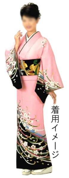 画像10: 女物 仕立四寸帯【立涌桜・網代風・檜垣・鶴・束ね熨斗・露芝・蝶・七宝花菱】s4412 s4413 s4414 s4415 s4416 (10)