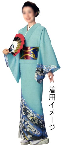 画像7: 女物 仕立四寸帯【立涌桜・網代風・檜垣・鶴・束ね熨斗・露芝・蝶・七宝花菱】s4412 s4413 s4414 s4415 s4416 (7)