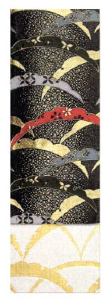 画像2: 女物　仕立四寸帯【雪輪・桜・藤・麻の葉・流線・流水】s4431 s4432 s4436 s4440 (2)