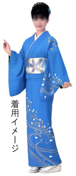 画像12: 女物 仕立四寸帯【七宝・亀甲花菱・桜・流水桜・扇面】s4423 s4427 s4428 s4429 s4430 (12)