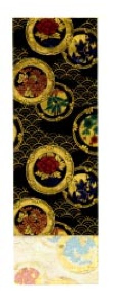 画像4: 女物 仕立四寸小袋帯【流線・霞・青海波・檜垣・市松風菱・桜】s4488 s4489 s4490 s4491 s4492 s4493 (4)