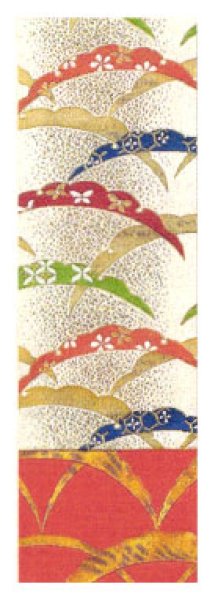 画像6: 女物　仕立四寸帯【雪輪・桜・藤・麻の葉・流線・流水】s4431 s4432 s4436 s4440 (6)