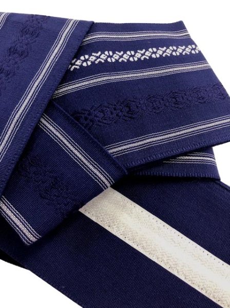 画像12: 男物　マジックテープ式軽装帯（綿献上柄） 選べる８色　s4216 s4217 s4218 s4219 s4220 s4221 s4222 s4223 (12)