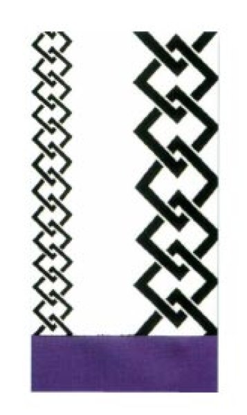 画像5: 女物別織 昼夜帯 並尺(長さ400cm)もしくは長尺(長さ500cm)【花輪・櫛・かんざし・蝶・環つなぎ・格子・桜・吉原つなぎ・縞・ぼかし扇・ぼかし砂子】s4531 s4532 s4539 s4540 s4546 s4555 s4560 s4562 s4567 (5)