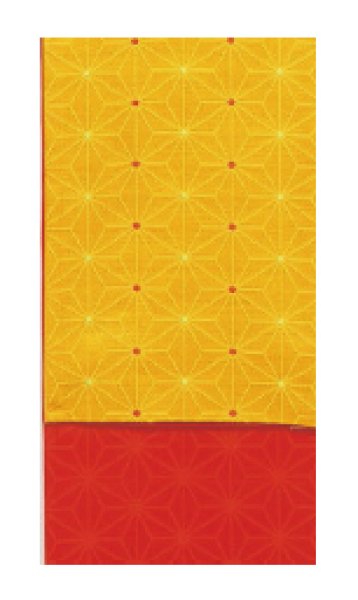 画像2: 女物 仕立四寸帯【リバーシブル 麻の葉】nm4310 nm4311 nm4314 nm4315 nm4316 nm4317 (2)