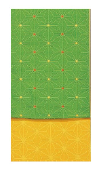 画像3: 女物 仕立四寸帯【リバーシブル 麻の葉】nm4310 nm4311 nm4314 nm4315 nm4316 nm4317 (3)