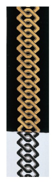 画像2: 男物両面別織 仕立三寸帯【吉原つなぎ・紗綾形・檜垣・亀甲花菱】 nm4172 nm4180 nm4181 (2)