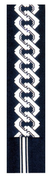 画像5: 別染 男角帯 綿 【三升・吉原つなぎ・籠目・子持縞】ty63291 ty63292 ty63293 ty63294 (5)